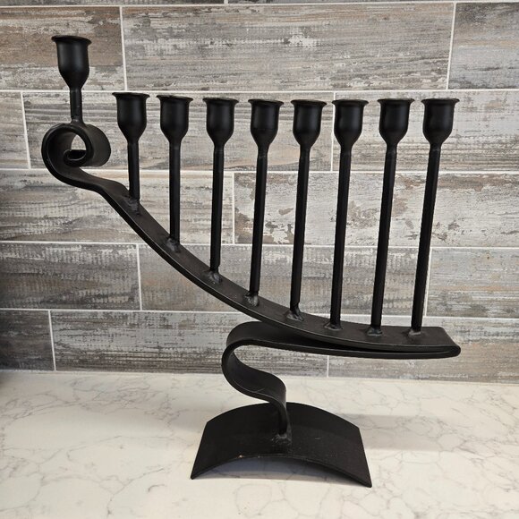 Full Size Candle Iron Menorah